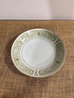 Felicity by Daniele Bone Fine China Plate With Green Floral Pattern Replacement
